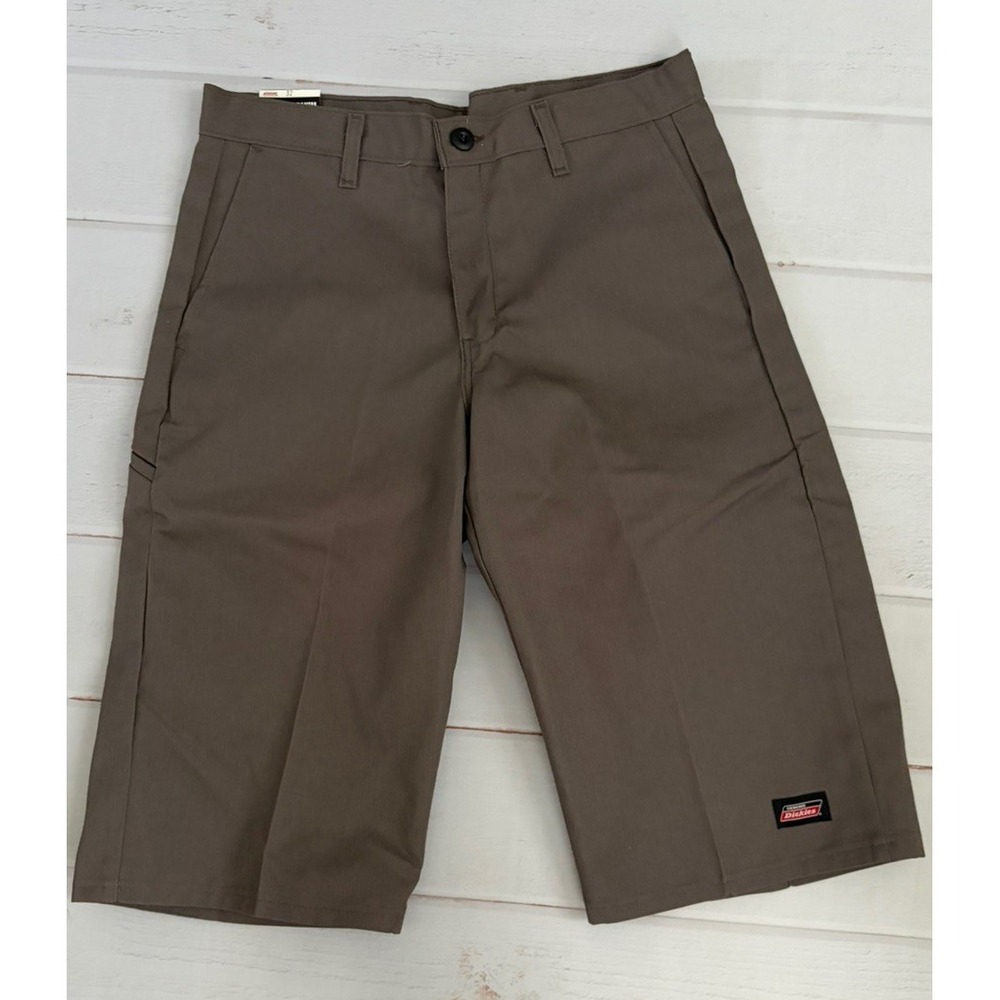 NWT Dickies Carpenter Long Shorts Mens 32 Charcoal Black Relaxed 15" Inseam